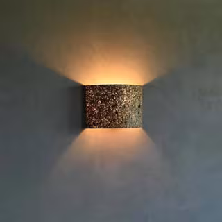 Cortex Wandleuchte aus Kork mit strukturierter Oberfläche - natürliche Wandlampe mit indirektem Licht