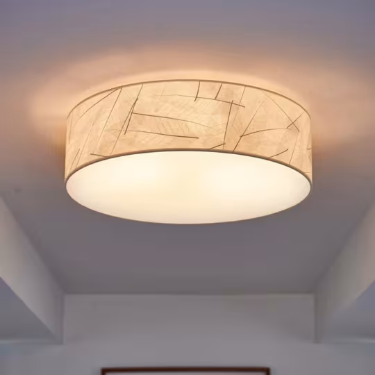 Deckenleuchten Küche aus Holz - funktionale Designer Grundbeleuchtung für moderne Küchen mit natürlichen Materialien