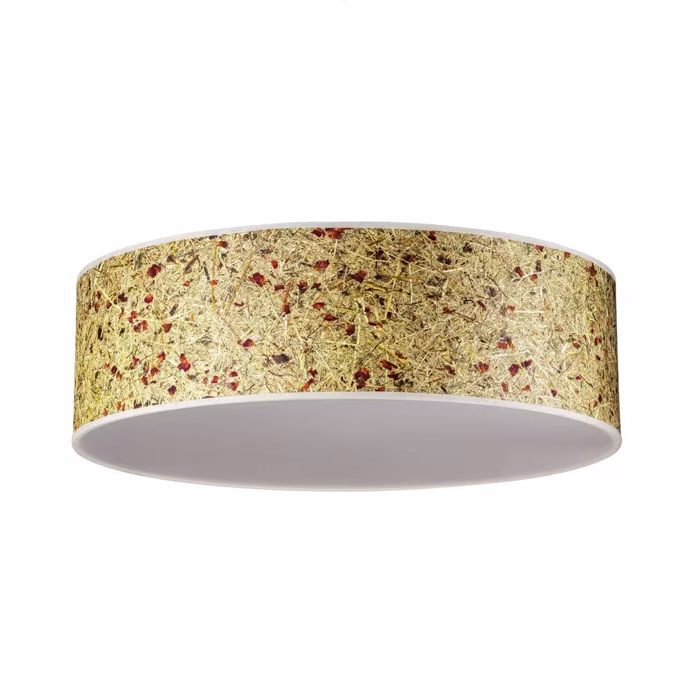 Handgefertigte Discus Deckenleuchte aus Rosenblüte von LeuchtNatur, umweltfreundlich, langlebig, stilvoll. - das Bild 2