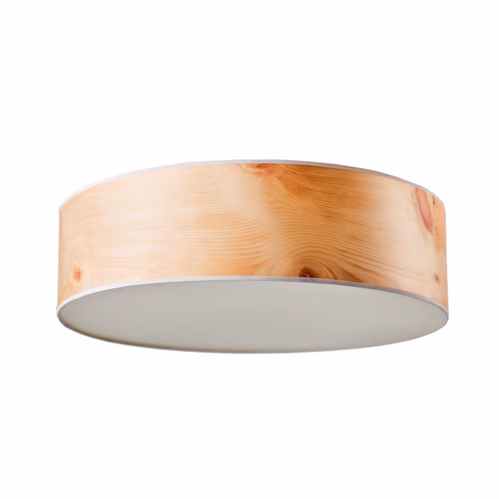 Handgefertigte Holz Deckenleuchte Discus aus Zirbe von LeuchtNatur, umweltfreundlich und stilvoll für Ihr Zuhause. - das Bild 2