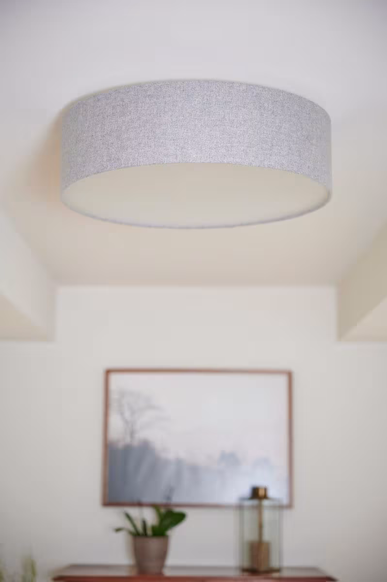 Deckenleuchte Discus von Leuchtnatur in Loden grau, handgefertigt, umweltfreundlich, Premium-Qualität, 5 Jahre Garantie. - das Bild 4