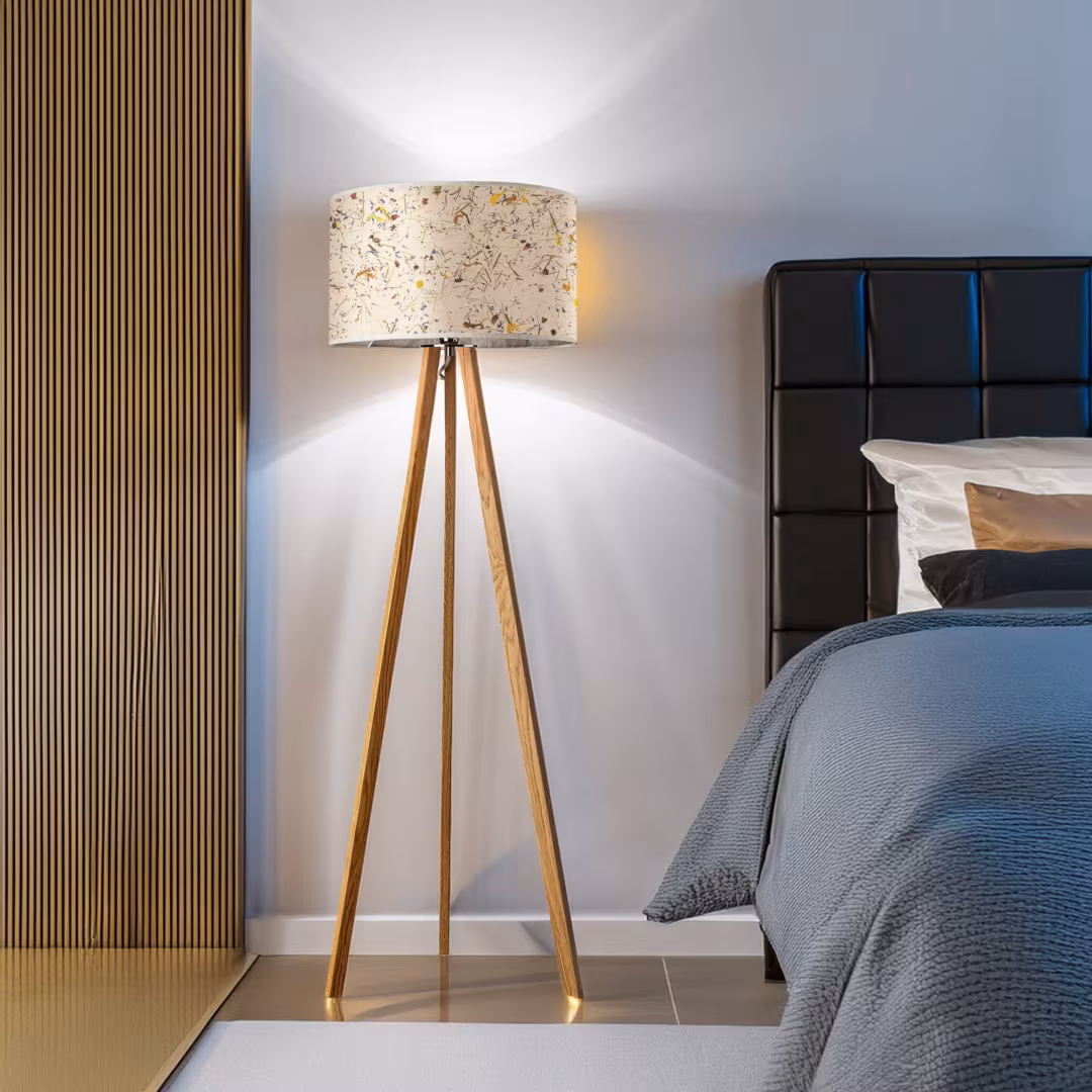 Ligno Holz Stehlampe, handgefertigt, aus natürlichen Materialien, umweltfreundlich, mit 5 Jahren Garantie. - das Bild 2