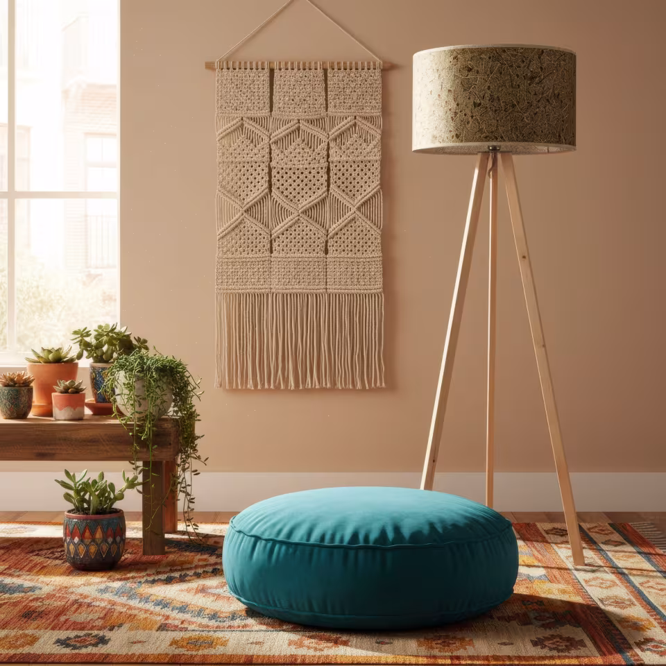 Ligno Holz Stehlampe, handgefertigt aus Rosenholz von LeuchtNatur, umweltfreundlich mit 5 Jahren Garantie. - das Bild 1