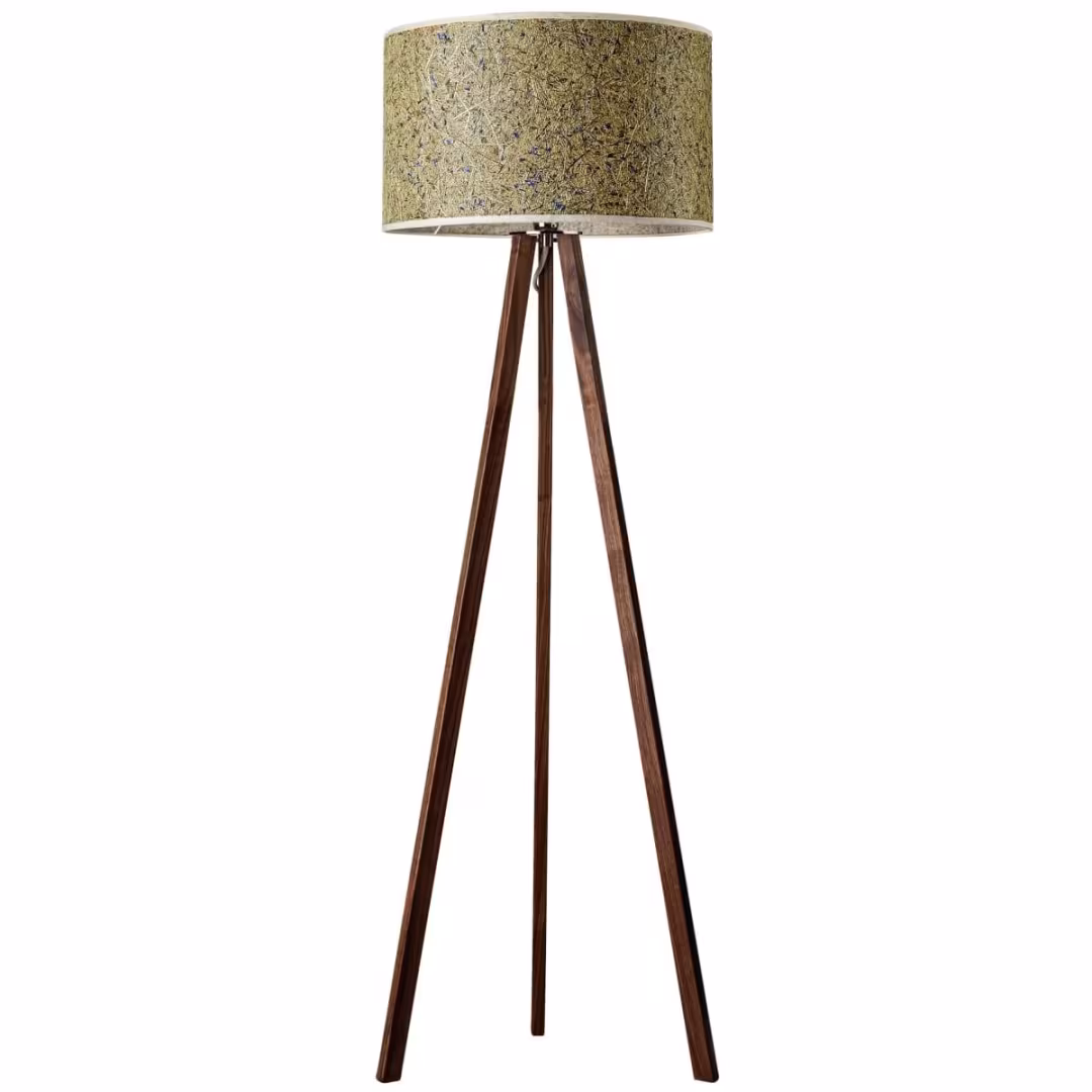 Handgefertigte Ligno Holz Stehlampe von LeuchtNatur aus Kornblume, umweltfreundlich, Premium-Qualität. - das Bild 5