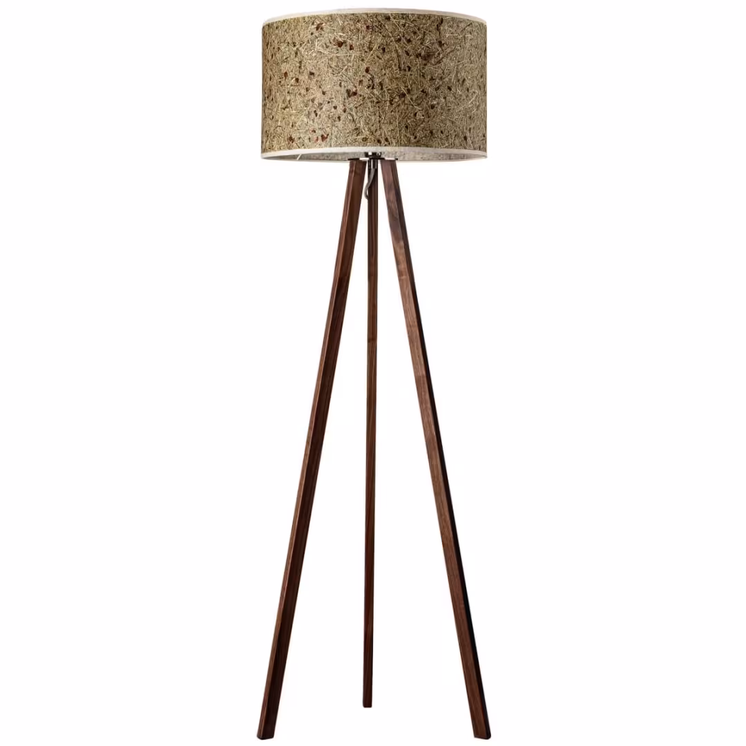 Ligno Holz Stehlampe aus Rosenblüte, handgefertigt, umweltfreundlich, hochwertige Beleuchtung, kaufen. - das Bild 5