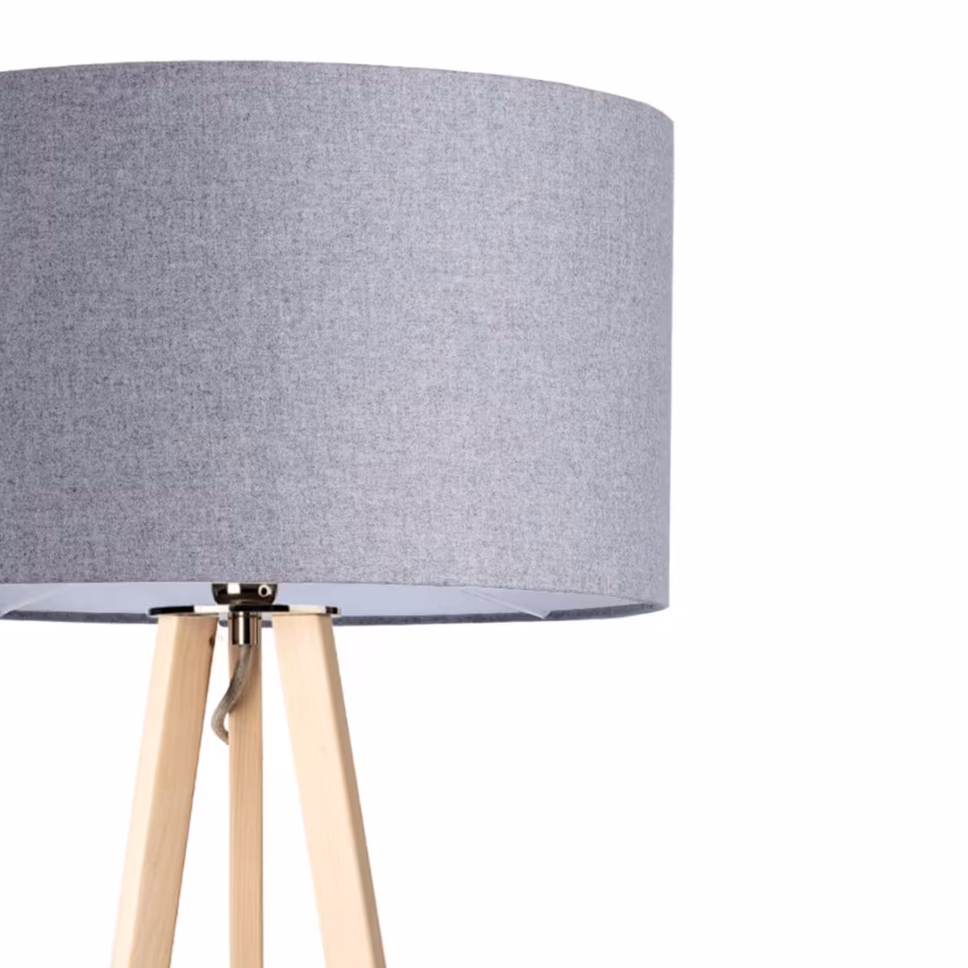 Ligno Holz Stehlampe in Loden grau, handgemacht, umweltfreundlich, Premium-Qualität, 5 Jahre Garantie. - das Bild 6