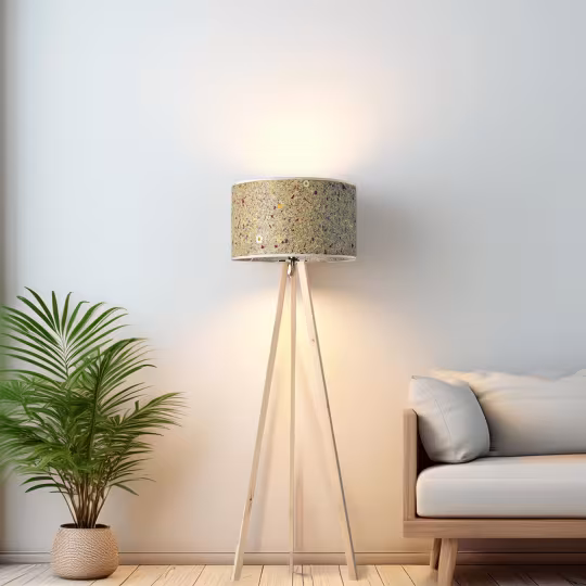 Ligno Holz Stehlampe, handgemacht aus natürlichen Materialien, umweltfreundlich, 5 Jahre Garantie. - das Bild 1