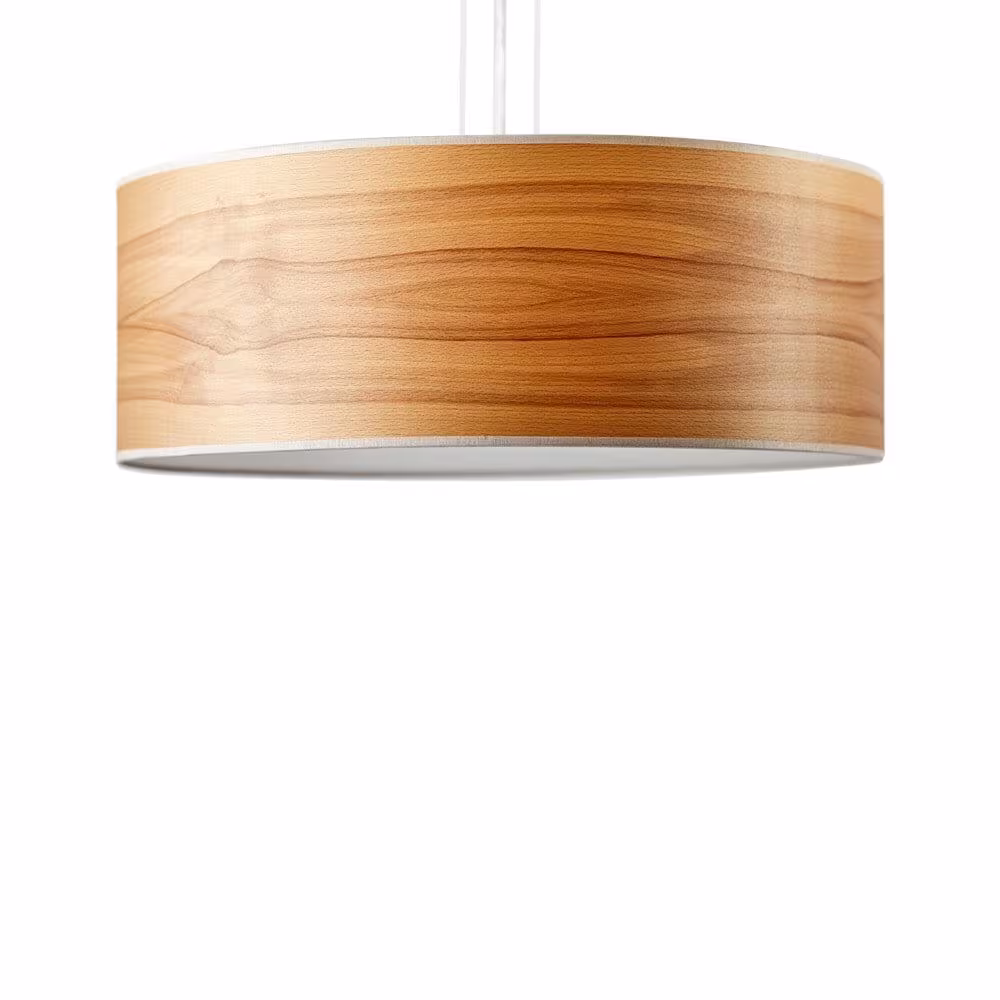 Handgefertigte Holz Pendelleuchte Discus aus Kernbuche von LeuchtNatur, umweltfreundlich, 5 Jahre Garantie. - das Bild 3