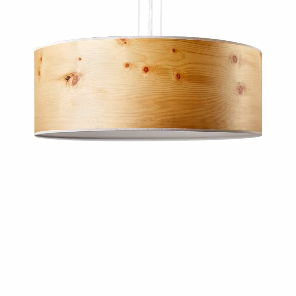 Holz Pendelleuchte Discus aus Zirbe von LeuchtNatur, handgefertigt, umweltfreundlich, Premium-Qualität. - das Bild 3