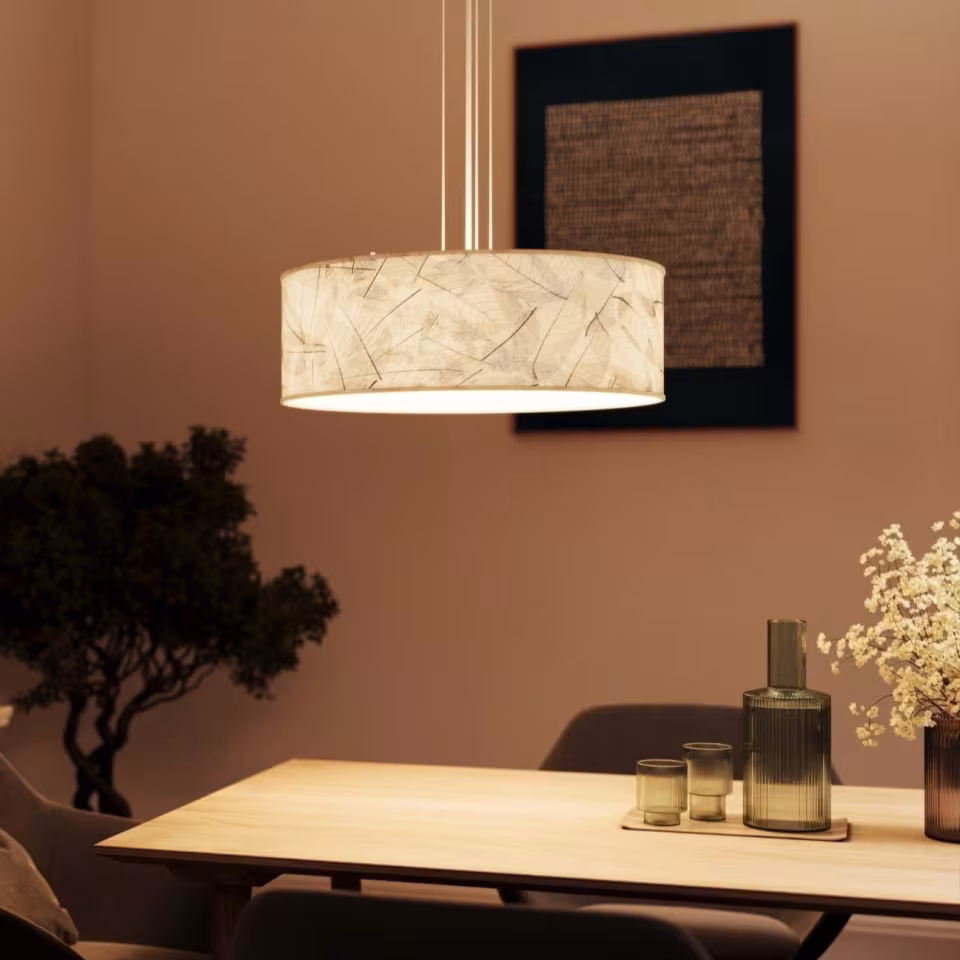 Handgemachte Pendelleuchte aus Naturblättern, umweltfreundlich, premium Qualität, 5 Jahre Garantie. - das Bild 1