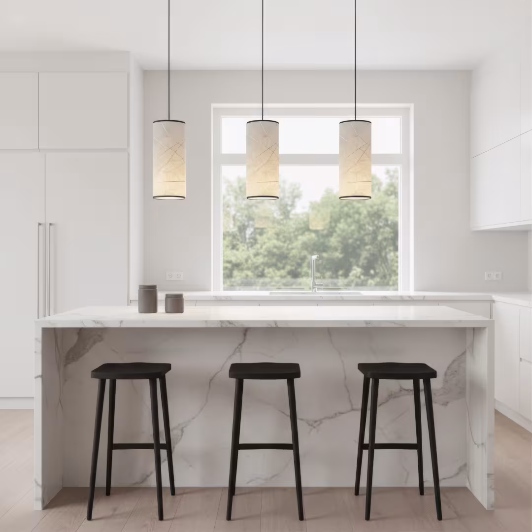 Handgefertigte Natur Pendelleuchte Nux aus Holz und Blättern, umweltfreundlich, 5 Jahre Garantie. - das Bild 2