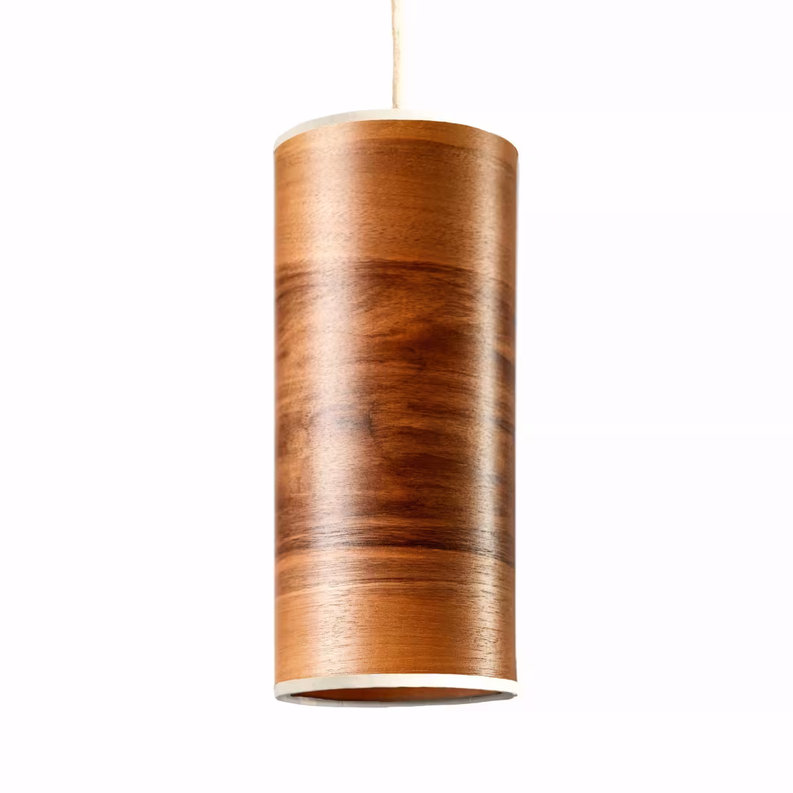 Holzfurnier Pendelleuchte Nux aus Nussbaum, handgefertigt und umweltfreundlich, für stilvolle Beleuchtung. - das Bild 1