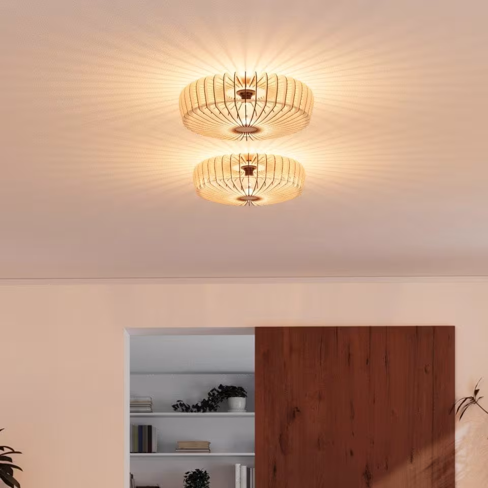 Handgefertigte Holz-Wandlampe und Deckenleuchte Lisa von LeuchtNatur, umweltfreundliches Design, 5 Jahre Garantie. - das Bild 4