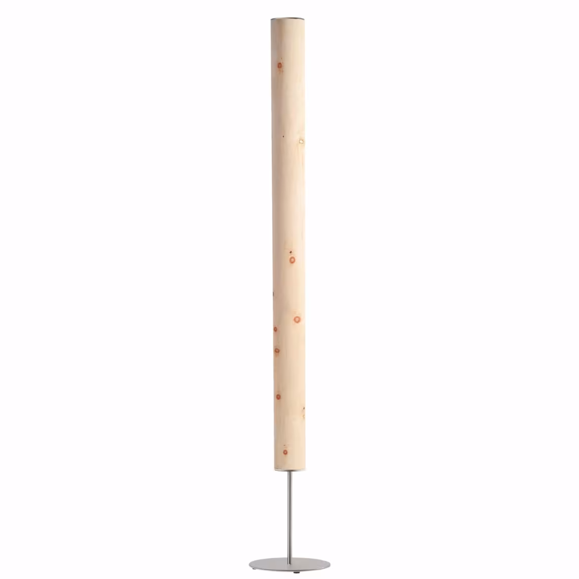 Handgefertigte Holzfurnier Stehlampe Columna aus Zirbe von LeuchtNatur, umweltfreundlich mit 5 Jahren Garantie. - das Bild 1