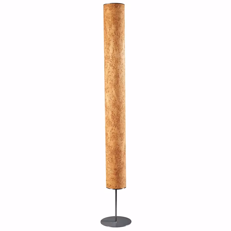 Designer Stehlampe Arbor aus Birke Maser Holz: Handgefertigte, umweltfreundliche Premium-Lampe mit 5 Jahren Garantie.