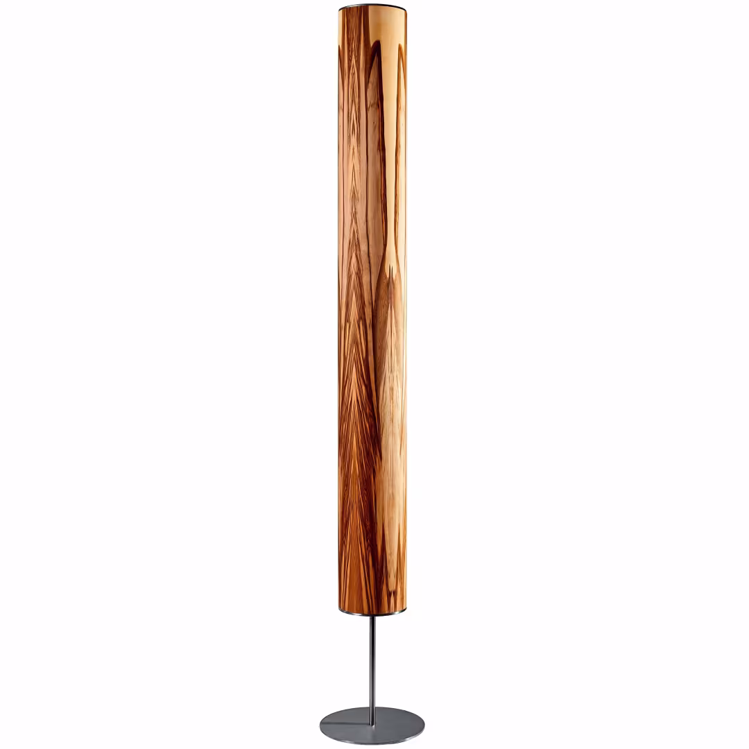 Designer Stehlampe Arbor aus Nussbaum Holzfurnier, handgefertigt, umweltfreundlich, Premium mit 5 Jahren Garantie. - das Bild 4