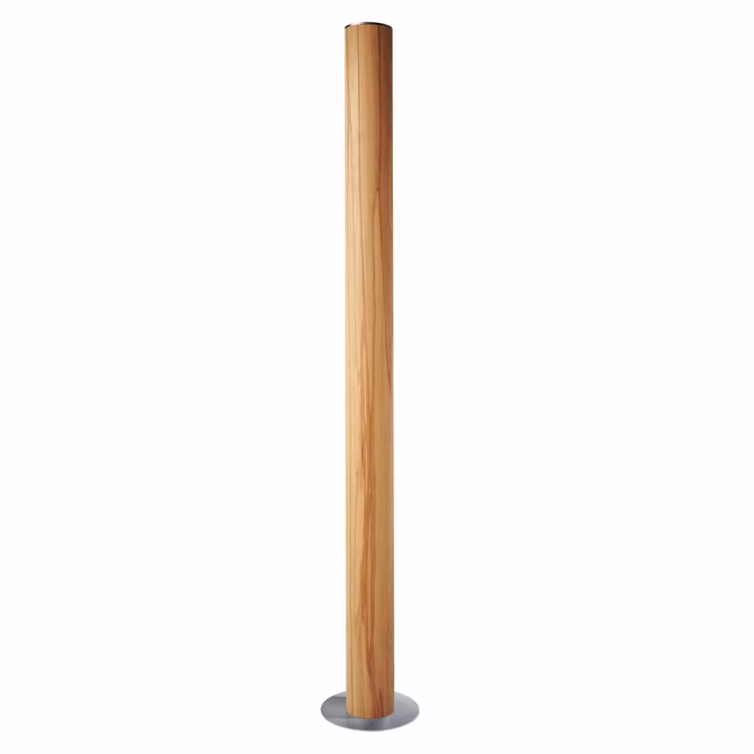 Holzfurnier Stehlampe Columna aus Kernbuche, handgefertigt und nachhaltig, 5 Jahre Garantie bei LeuchtNatur. - das Bild 1