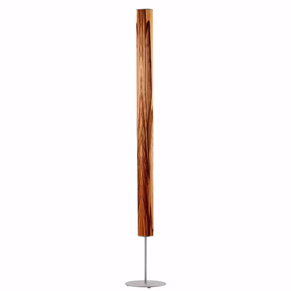 Holzfurnier Stehlampe Columna aus Nussbaum, handgemacht, umweltfreundlich, 5 Jahre Garantie, jetzt kaufen. - das Bild 1