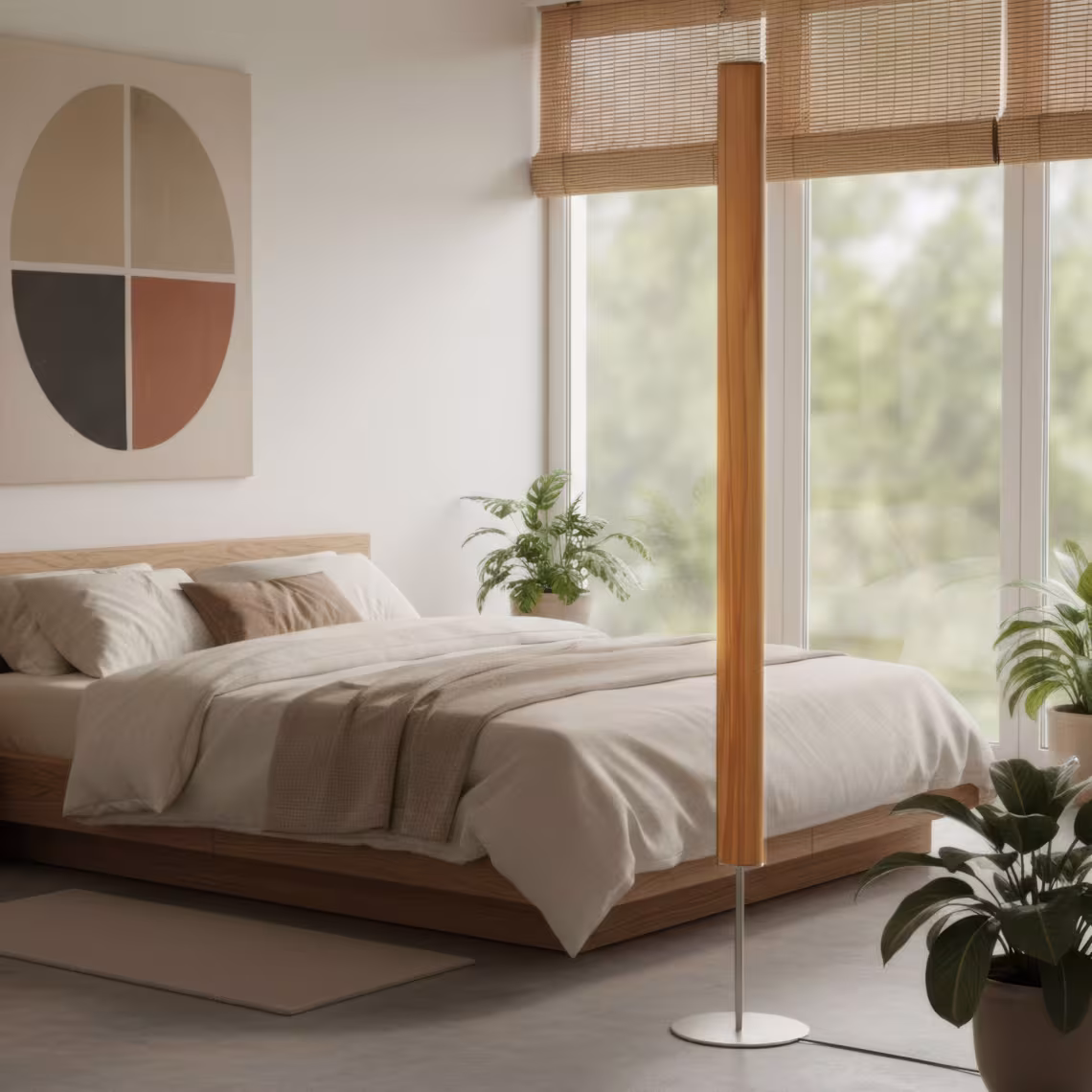 Gracia Stehleuchte Kernbuche, handgefertigt aus Buchenholzfurnier, umweltfreundlich mit 5 Jahren Garantie. - das Bild 1