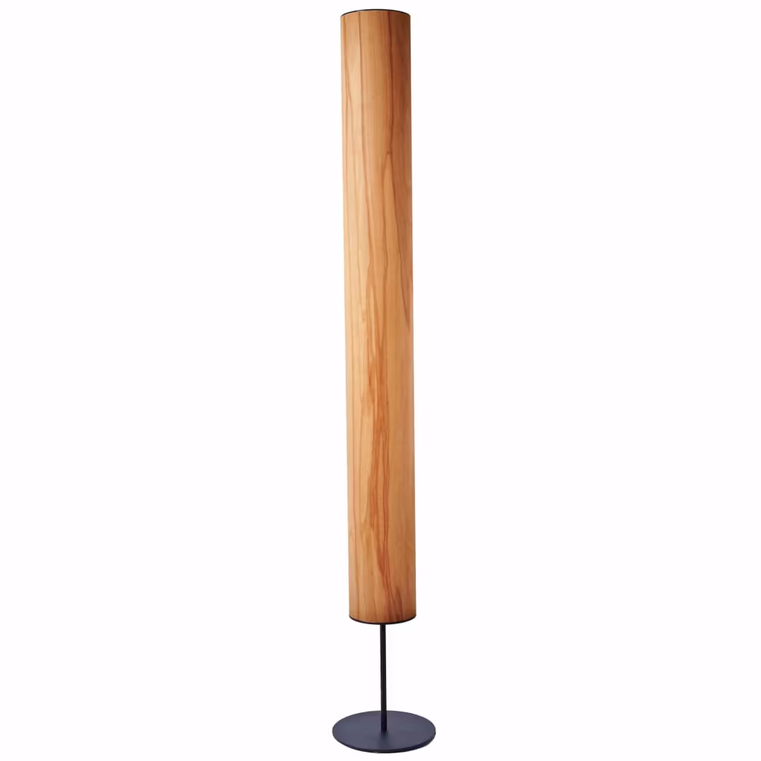 Handgefertigte Holzfurnier Stehlampe Arbor aus Kernbuche, nachhaltiges Design, 5 Jahre Garantie. - das Bild 5