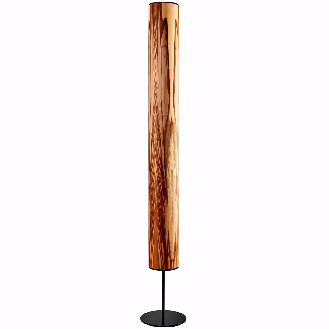 Designer Stehlampe Arbor aus Nussbaum Holzfurnier, handgefertigt, umweltfreundlich, 5 Jahre Garantie. - das Bild 5