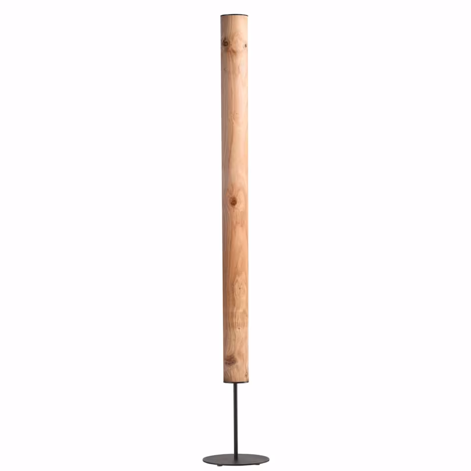 Holzfurnier Stehlampe Columna, handgemacht aus Eiche, bietet natürliche Eleganz und 5 Jahre Garantie. - das Bild 1
