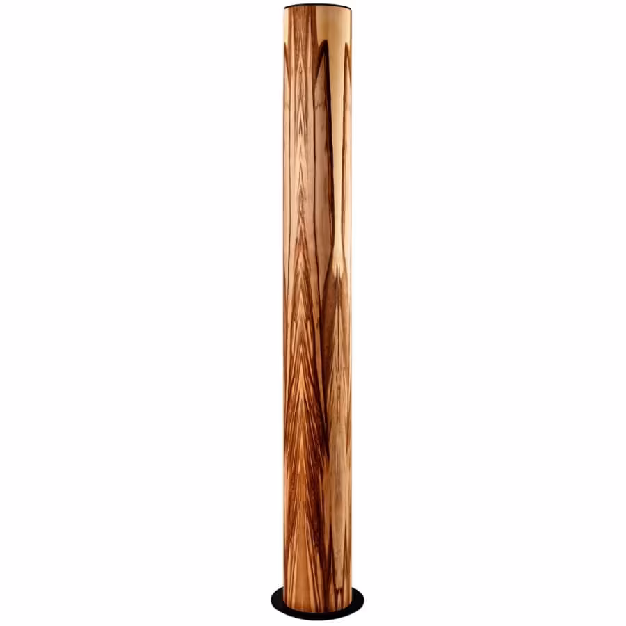 Handgemachte Nussbaum-Holzfurnier Stehlampe Lucerna von LeuchtNatur, umweltfreundlich mit 5 Jahren Garantie. - das Bild 4