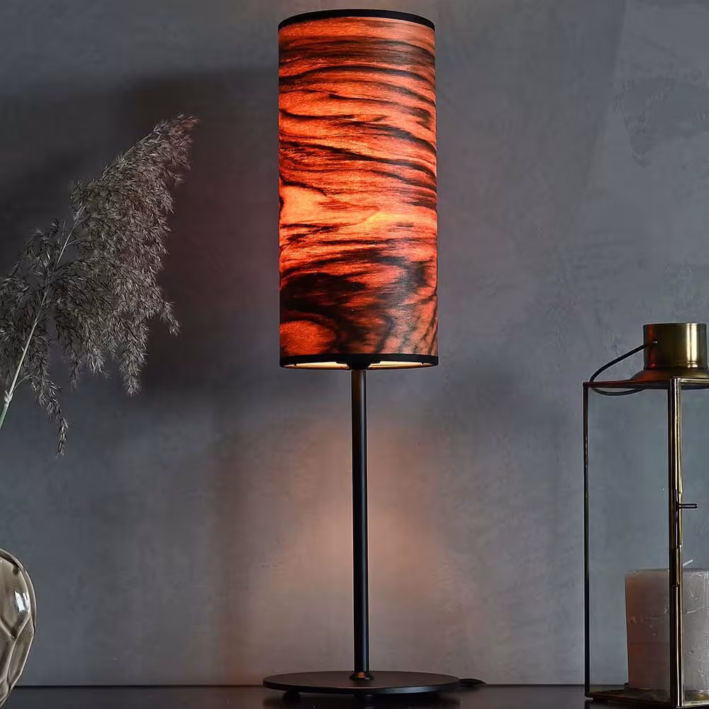 Holz Tischlampe Arboreus aus Nussbaum, handgemacht, umweltfreundlich, stilvolles Design von LeuchtNatur. - das Bild 1