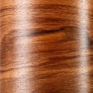 Nussbaum Lampenschirm aus massivem Nussbaumholz - edles dunkles Naturholz für Designer Lampen