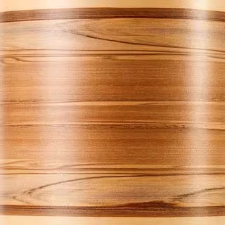 Satin Nussbaum Lampenschirm aus satiniertem Nussbaumholz - matt edle Oberfläche Designer Lampe