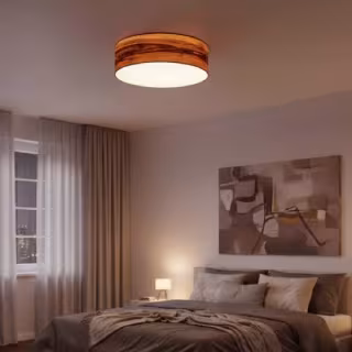 Schlafzimmer Deckenlampen aus Holz - Designer Deckenleuchten mit sanftem Licht für entspannende Atmosphäre