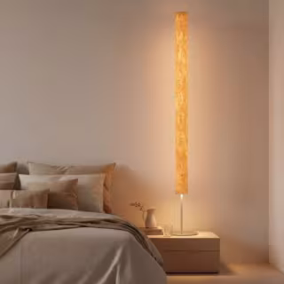 Schlafzimmer Stehlampen aus Holz für Leseecke - gemütliche Designer Standleuchten für entspanntes Lesen im Bett